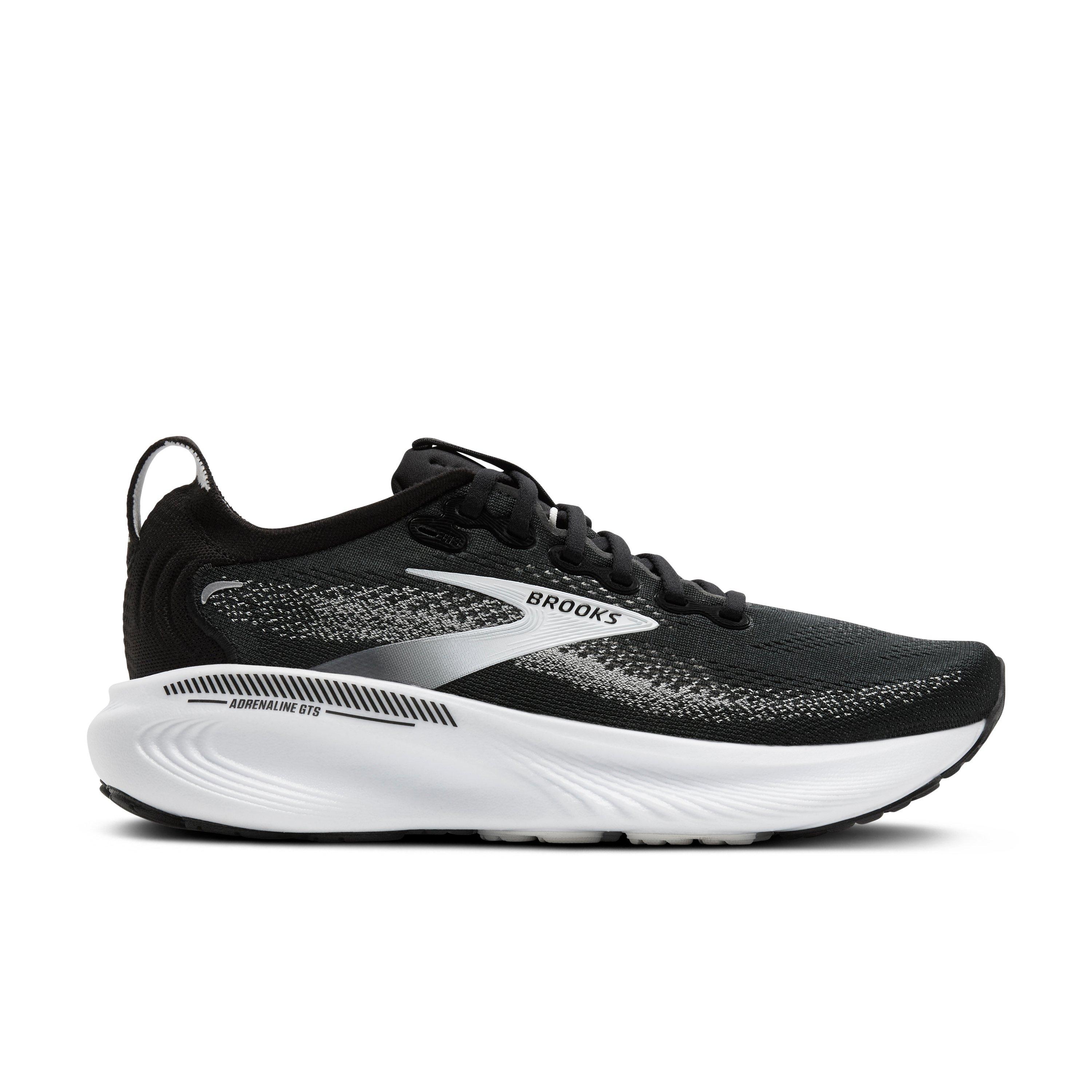 Brooks Adrenaline GTS 25 "Black/Grey/White" Men's Extra Wide Running Shoe - BLACK/GREY/WHITE